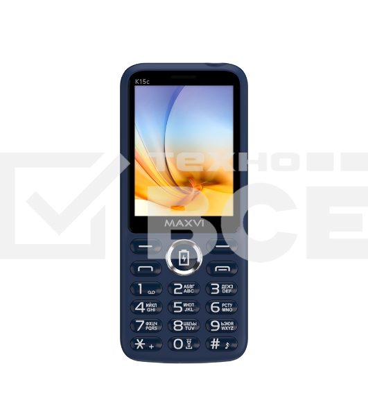 Мобильный телефон Maxvi K15c синий