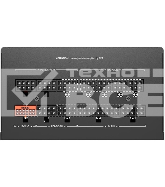 Блок питания ПК/Power Supply PCCooler, 650W 80 PLUS Gold (ATX, 3.1, Full modular, 1x24(20+4)pin, 2xCPU 8(4+4)pin, 2xPCIe*2 8(6+2)pin, 1x12VHPWR, 5xSATA*3, 1xMOLEX4pin, Active, 120x120мм, 140x150x86mm, APFC, OVP/UVP/SCP/OPP/OCP/OTP/SPD, black)