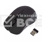 Мышь беспроводная HIPER HOMW-101, 1000-1600 dpi, оптический, 4 кнопки, Soft-touch покрытие, USB-приемник, 2,4 ГГц, батарея 1хАА, черный (HOMW-101), фото6