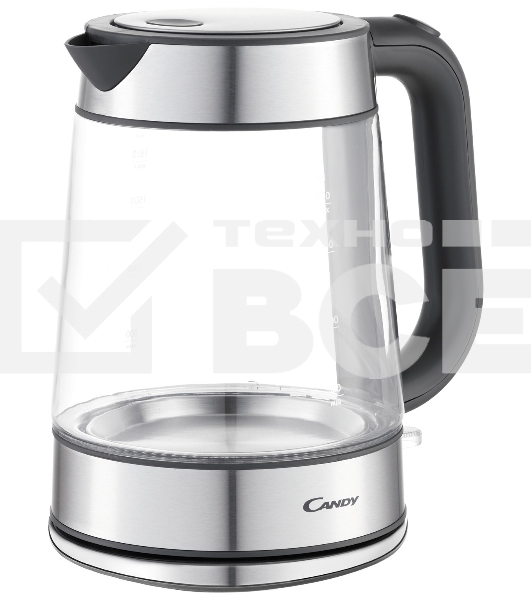 Чайник электрический Candy CK-303 1.8л. 2200Вт графит корпус: Металл/стекло/пластик