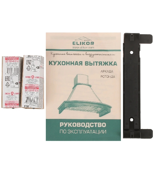Вытяжка каминная Elikor Ротонда 60П-650-П3Л бежевый/дуб, 60 см, 650 куб. м/ч, 60 дБ