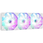 Комплект вентиляторов для корпуса ID-Cooling TF-12025-ARGB-TRIO-SNOW белый, 120 мм, 1500 об/мин, 30.5 дБ, 4 pin, фото 1