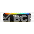 Оперативная память Kingston Fury Beast, DDR4, 16GB (1x16GB), 3200MHz, CL16, радиатор, RGB, чёрный, фото 1