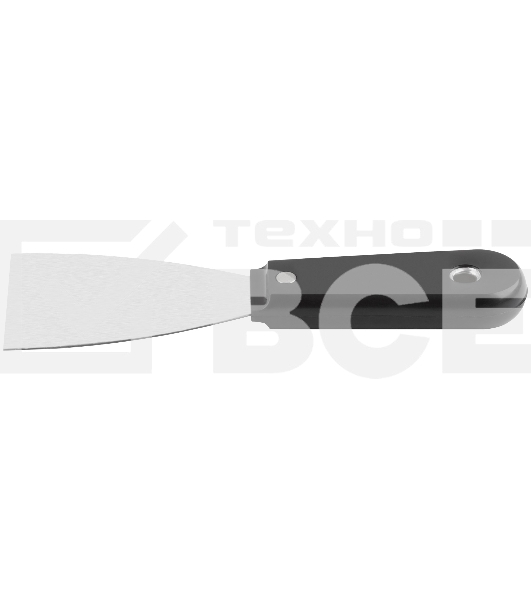 Шпатель FIT 06275 с пластиковой ручкой полированный 2,5
