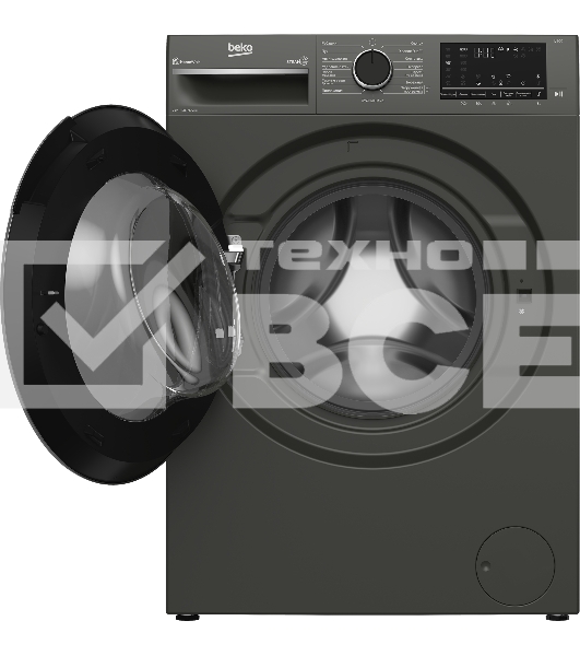 Стиральная машина Beko B3WFR572AB темно-серый, загрузка фронтальная 7 кг, 1200 об/мин., класс: А