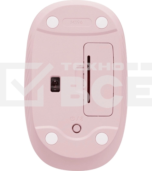 Мышь беспроводная Logitech M196 розовый, 1000 dpi, Bluetooth, кнопки - 3