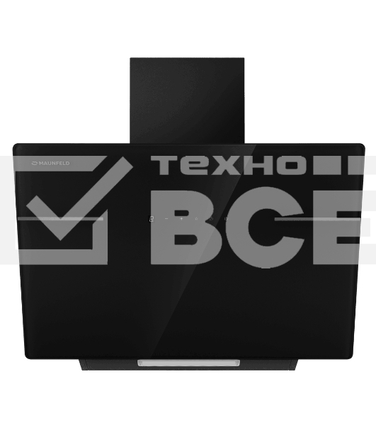 Вытяжка кухонная наклонная Maunfeld Astro 60 черный/черное стекло, управление сенсорное (1 мотор)