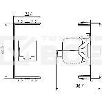 Розетка компьютерная DKC 4400691 1 модуль, Avanti 