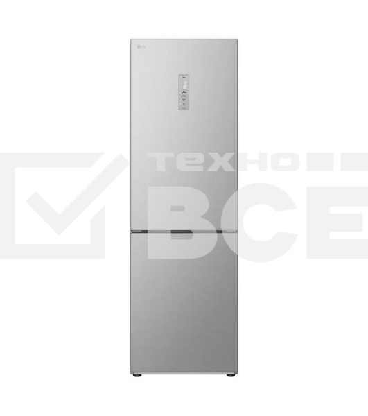 Холодильник LG GC-B459ANMW серебристый двухкамерный 234/110л морозилка снизу