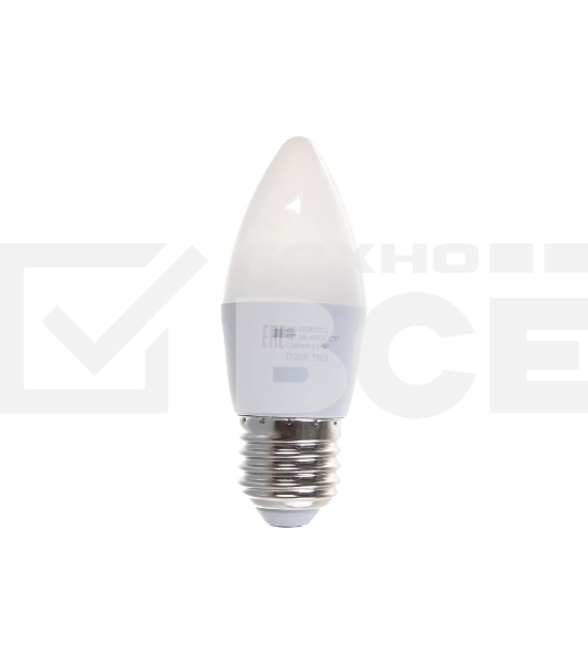 Лампа светодиодная Ресанта LL-R-C37-6W-230-4K-E27 свеча, 6 Вт, нейтр., Е27