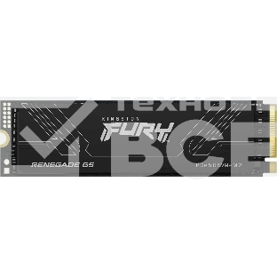 Твердотельный накопитель Kingston SSD Fury Renegade, 4096GB, M.2(22x80mm), NVMe, PCIe 5.0 x4, 3D TLC, R/W 14800/14000MB/s, IOPs 2 200 000/2 200 000, TBW 4000, DWPD 0.5 (12 мес)