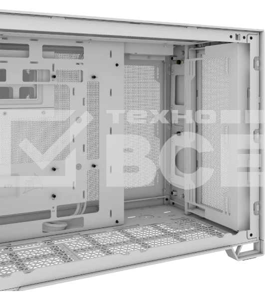 Компьютерный корпус без блока питания Case Corsair 2500D Airflow, Midi-Tower, TG, no fan, 2xUSB-A 3.2, 1xUSB 3.2 Type-C, mATX, mITX черный