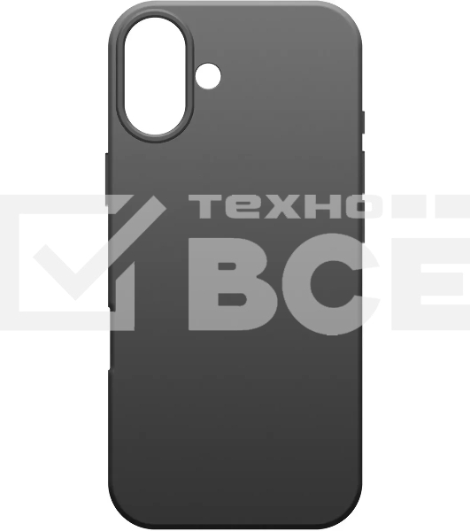 Чехол (клип-кейс) BoraSCO для Apple iPhone 16 Plus Microfiber Case черный (73687)