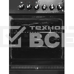 Плита комбинированная IDEAL L 110 черный, конфорок 4 газовых, духовка 65 л, 60 см x 85 см x 60 см, фото3