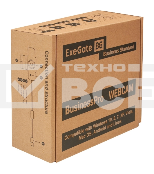 Веб-камера ExeGate BusinessPro C922 2K Tripod