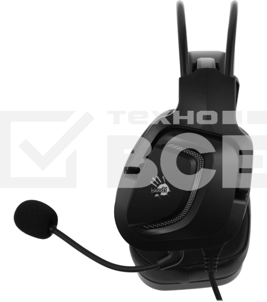 Гарнитура проводная с микрофоном A4Tech Bloody G575P черный 2м мониторные оголовье (G575P)