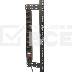 Кронштейн Hyperline, прямое, 141,2х44х2 мм (ВхШхГ), вертикальный, 19', черный, фото2