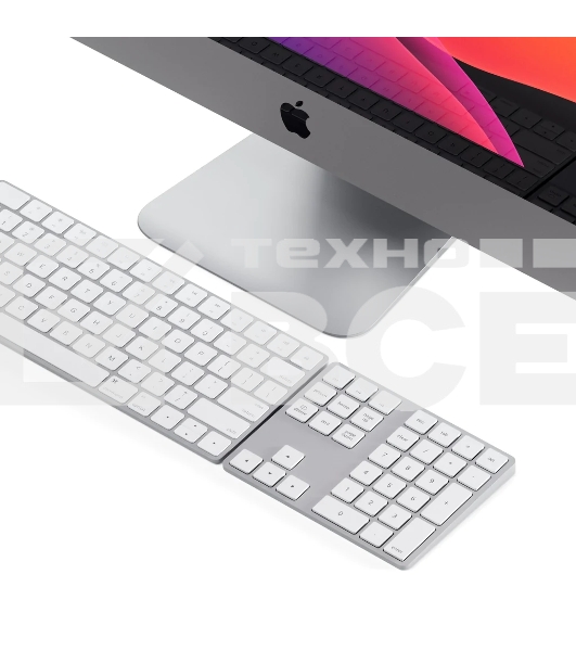 Беспроводной блок клавиатуры Satechi Aluminum Extended Keypad. Цвет серебряный. Satechi Aluminum Extended Keypad - Silver