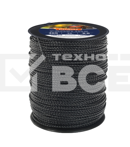 Леска PATRIOT Profline D 3,0 мм L 400 м скрученный квадрат, черный 300-400-5 805402233