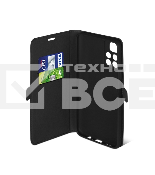 Чехол (флип-кейс) DF для Xiaomi Poco M4 Pro 5G poFlip-05 черный