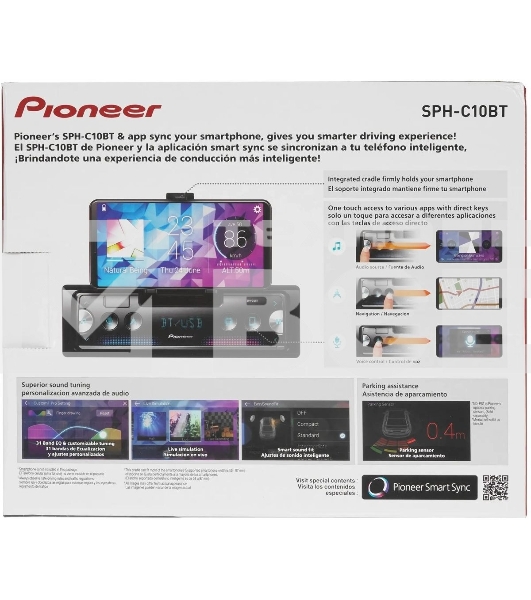 Автомагнитола Pioneer SPH-C10BT 1DIN 4x50Вт