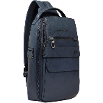 Рюкзак слинг мужской Piquadro Solm CA7028S141/AV серо-голубой кожа, фото7