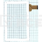 Сенсорное стекло (тачскрин) XC-PG1010-005FPC (257x159mm), белое, фото 1