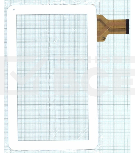 Сенсорное стекло (тачскрин) XC-PG1010-005FPC (257x159mm), белое