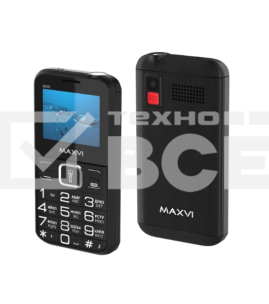 Мобильный телефон Maxvi B200 черный