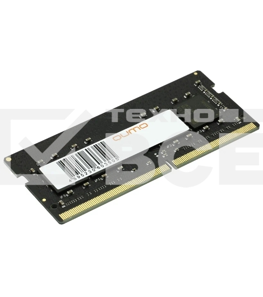 Оперативная память QUMO, DDR4, 8GB (1x8GB), 2666MHz, CL19, SO-DIMM