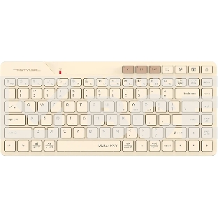 Клавиатура A4Tech Fstyler FBK26C AS беспроводная, USB, Bluetooth/Радиоканал, бежевый