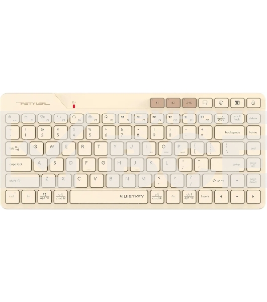 Клавиатура A4Tech Fstyler FBK26C AS беспроводная, USB, Bluetooth/Радиоканал, бежевый