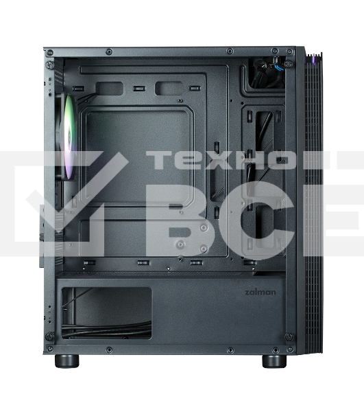 Компьютерный корпус ZALMAN T4 PLUS, MATX, BLACK, WINDOW, 1 x Combo (3.5'' or 2.5''), 1x3.5'', 2x2.5