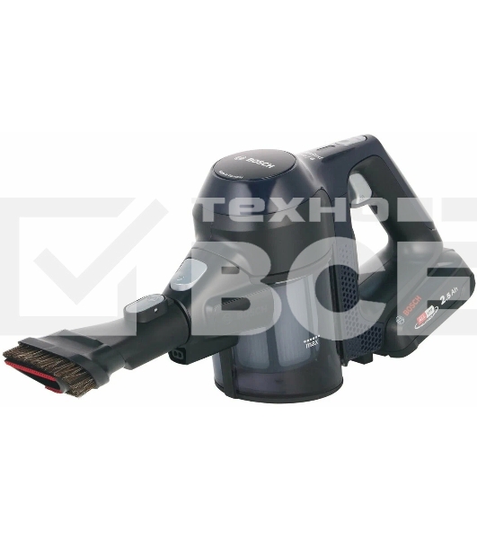 Пылесос вертикальный Bosch Unlimited BCS611P4A POWER FOR ALL 18V синий/черный, питание от аккумулятора, уборка сухая, работа от АКБ max 30 мин