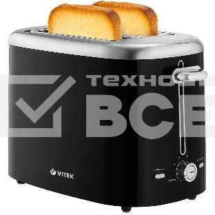 Тостер Vitek VT-1581, 780Вт, черный