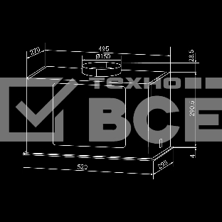 Встраиваемая кухонная вытяжка HIBERG VMF 6191 W, белый