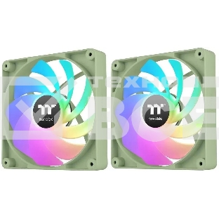 Комплект вентиляторов для корпуса Thermaltake CT120 Reverse ARGB (2 шт.) зеленый, 120 мм, 2000 об/мин, 31.2 дБ, 4 pin