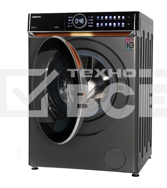 Стиральная машина HIBERG i-DDQ10 - 814 Sd Темно-серый загр. фронтальная макс.: 8 кг 1400 об/мин класс: А+++
