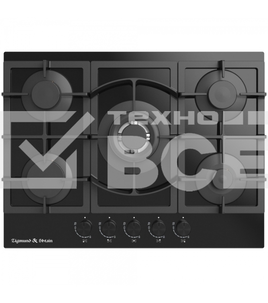 Газовая варочная панель Zigmund & Shtain M 26.7 B независимая, черный