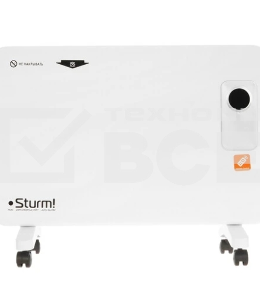 Конвектор Sturm! CH1000D, белый, 1000 Вт, 15 м2, дисплей, электронный термостат