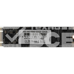 Накопитель SSD AMD Radeon R3MS1024G8, 1 ТБ, M.2 2280, SATA III, R/W 550/500 Мбайт/сек