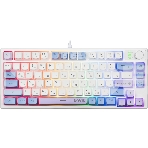 Игровая клавиатура проводная Defender Novis GK-318 RU,бел/гол,80кн+FN,радуж,1.5м, фото2