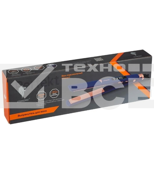 Выпрямитель для волос Leonord LE-1206 синий/розовый, 25 мм, 230 °C, 9 режимов