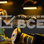 Очки защитные Denzel открытые, поликарбонатные, увеличенная дымчатая линза, регулируемые дужки, фото2