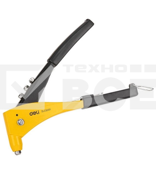 Ручной заклепочник Deli DL236911 265мм, сталь Cr-Mo + алюминиевый сплав, диаметр 2,4/3,2/4,0/4,8 мм