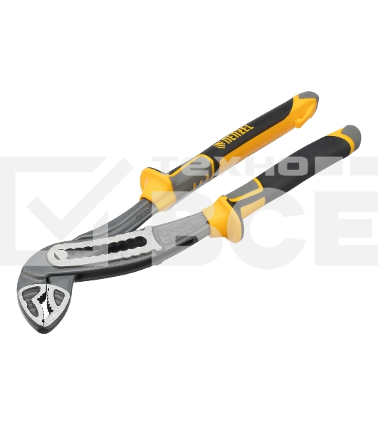 Клещи переставные Denzel трехкомпонентные рукоятки 240 мм