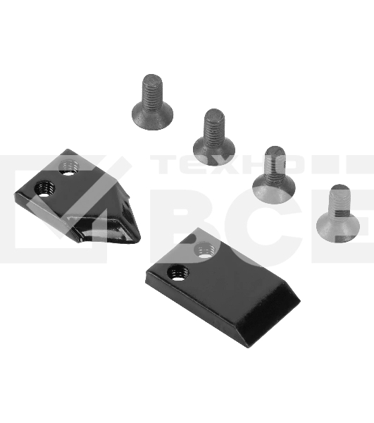 Нож шнека для грунта Denzel ER-80, диаметр 80 мм, комплект 2 шт