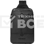 Рюкзак слинг мужской Piquadro Marcel CA6448W138/N черный нейлон/натур.кожа, фото8