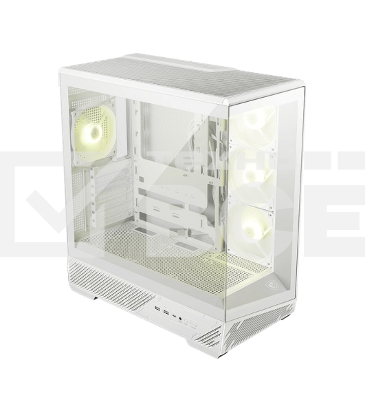 Компьютерный корпус MSI MAG PANO 130R PZ White 2xUSB 3.2 Gen 1, 1xUSB 3.2 Gen2 Type-C, 3x120мм ARGB Reverse Blade Fan, 1x120мм ARGB Fan, 1 to 3 Fan PWM Splitter, Tempered Glass Window