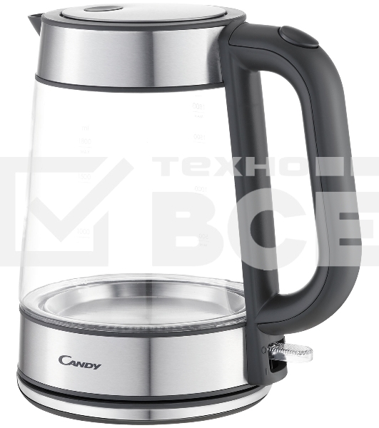 Чайник электрический Candy CK-303 1.8л. 2200Вт графит корпус: Металл/стекло/пластик